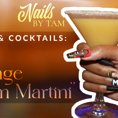 Nails & Cocktails | Orange Martin Martini Nails & Cocktails - a photo of The orange Martin Martini