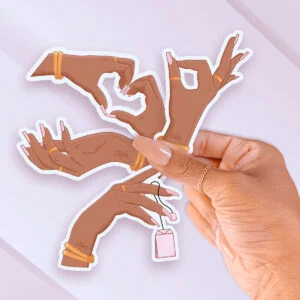 Pink Nails Collection | Nails by Tam Stickers