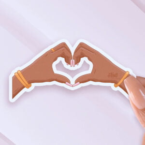Heart Hands | Nails by Tam Sticker
