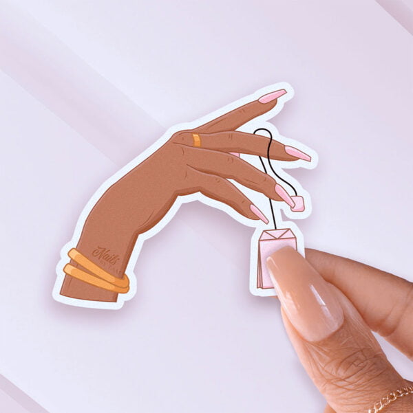 It's Giving Tea | Nails by Tam Sticker